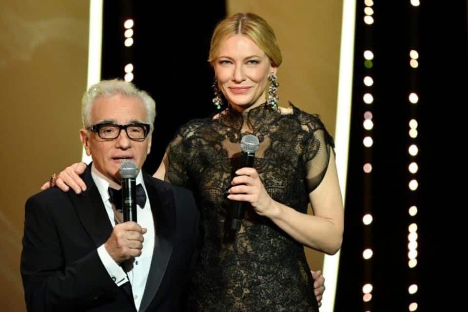 Le cinéaste américain Martin Scorsese et l'actrice australienne Cate Blanchett, présidente du jury, ont ouvert le 8 mai 2018 le 71e Festival de Cannes Photo Alberto PIZZOLI. AFP